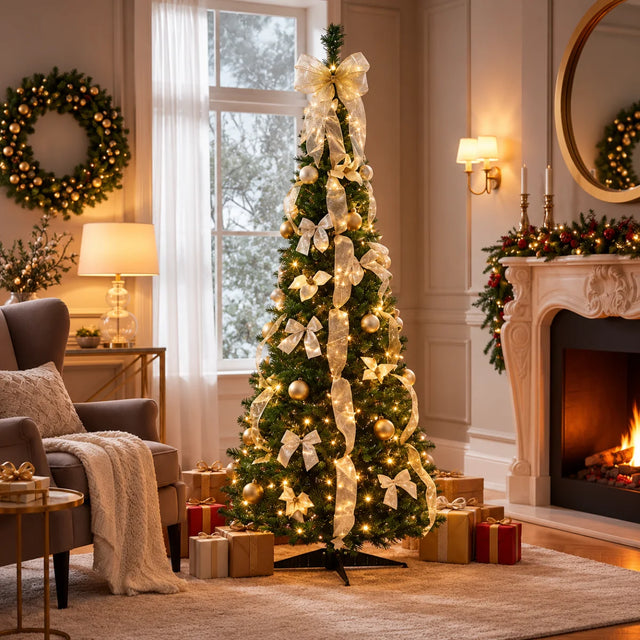 Árvore de Natal Pop-Up, Montada e Decorada em 1 Minuto