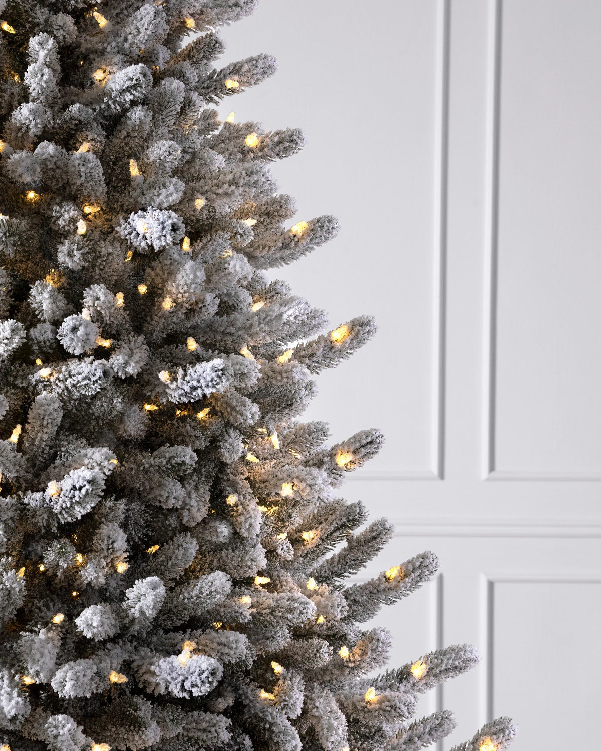 Árvore de Natal Pinheiro Branco de Vermont Nevado