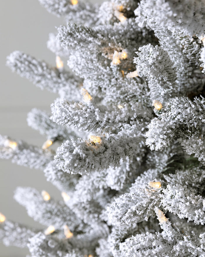 Árvore de Natal Pinheiro Branco de Vermont Nevado