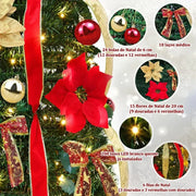 Árvore de Natal Pop-Up, Montada e Decorada em 1 Minuto
