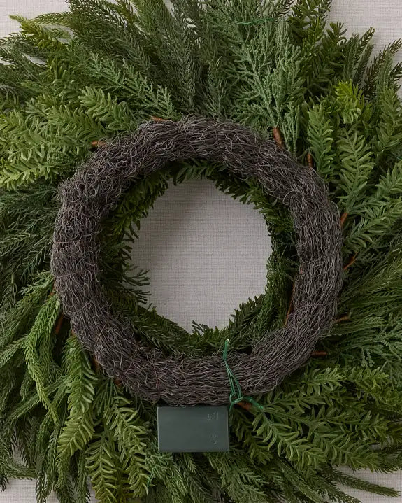 Grinalda de Natal 90 cm com LED e Folhagens Verdes