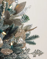 Grinalda Nevada Champagne Com LED 90 cm
