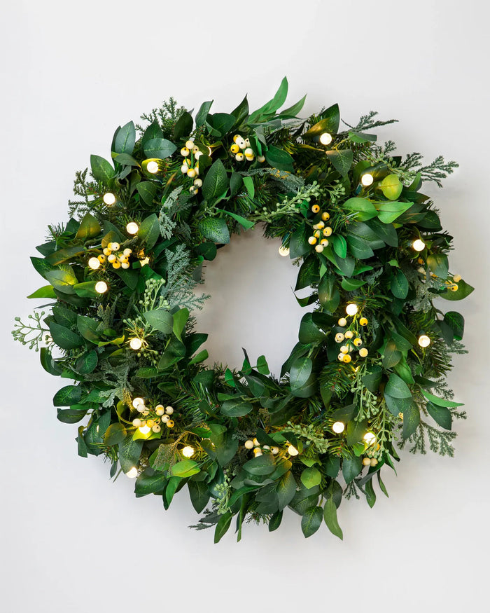Grinalda Verde Natural Com LED 90 cm