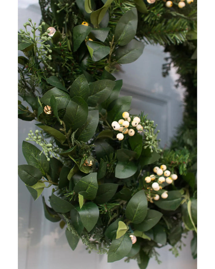 Grinalda Verde Natural Com LED 90 cm