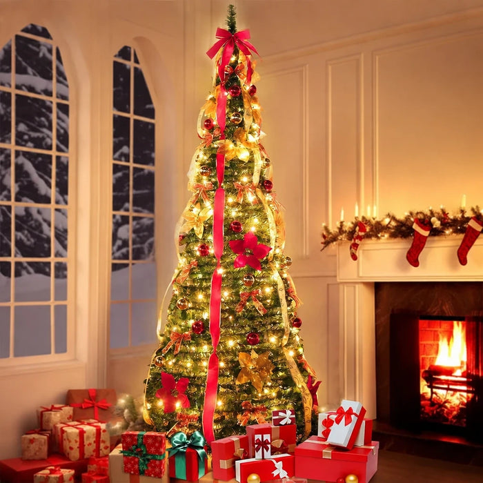 Árvore de Natal Pop-Up, Montada e Decorada em 1 Minuto