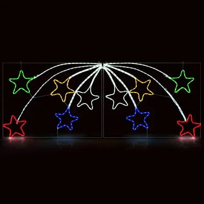 Luz de corda com efeito de estrela cadente em LED