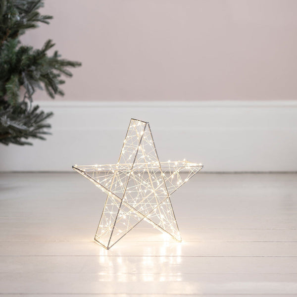 Luz estrela LED pequena para interior e exterior