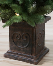 Mini Árvore de Natal Artificial 90 cm com Vaso e Luzes LED Quentes