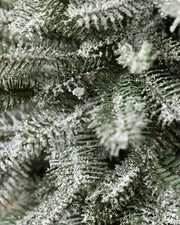 Mini Árvore Nevada Flocada 30 cm com Luzes LED