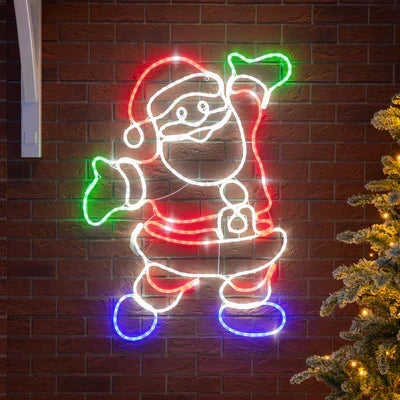 Natal Feliz Pai Natal em LED