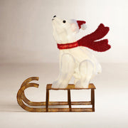 Urso Polar no Trenó Iluminado com 104 LEDs – 85 cm