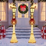 Postes Natalinos Iluminados com LED – Kit com 2 de 1,83 m