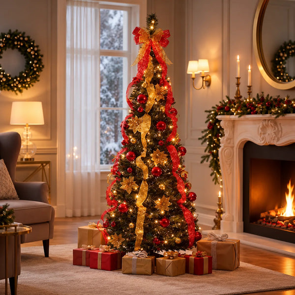 Árvore de Natal Pop-Up, Montada e Decorada em 1 Minuto